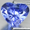 Violet Blue Tanzanite 1.21 Ct. Heart Shape 6.2 x 7 Mm. Natural Gemstone Tanzania