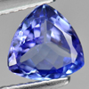 Violetish Blue Tanzanite 1.26 Ct. Clean Trilliant 7.6 x 7.5 Mm. Natural Gemstone