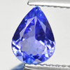Violetish Blue Tanzanite 0.98 Ct. Pear Shape 8 x 6 Mm. Natural Gemstone Tanzania