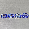 Natural Violet Blue Tanzanite 1.60 Ct. 4 Pcs Oval Shape 6.2 x 4 Mm Gemstones