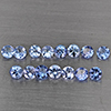 Natural Violetish Blue Tanzanite 1.15 Ct. 15 Pcs Round Diamond Cut 2.6 Mm Gemstone from Tanzania