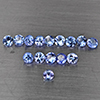 Natural Violetish Blue Tanzanite 1.25 Ct. 15 Pcs Round Diamond Cut 2.6 Mm Gemstone from Tanzania
