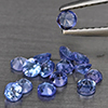 Natural Violetish Blue Tanzanite 1.13 Ct. 15 Pcs Round Diamond Cut 2.9 Mm Gemstone from Tanzania
