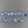 Natural Violetish Blue Tanzanite 1.27 Ct. 15 Pcs Round Diamond Cut 2.6 Mm Gemstone from Tanzania