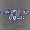 Natural Violetish Blue Tanzanite 1.23 Ct. 15 Pcs Round Diamond Cut 2.8 Mm Gemstone from Tanzania