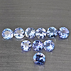Natural Violetish Blue Tanzanite Gemstones 1.62 Ct. 10 Pcs. Round Shape 3.6 Mm. Natural Violetish Blue Tanzanite Gemstones 1.62 Ct. 10 Pcs. Round Shape 3.6 Mm.