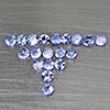 Natural Violetish Blue Tanzanite Gemstones 1.83 Ct. 19 Pcs. Round Shape 3 Mm. Natural Violetish Blue Tanzanite Gemstones 1.83 Ct. 19 Pcs. Round Shape 3 Mm.
