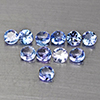 Natural Violetish Blue Tanzanite Gemstones 1.62 Ct. 11 Pcs. Round Shape 3.5 Mm. Natural Violetish Blue Tanzanite Gemstones 1.62 Ct. 11 Pcs. Round Shape 3.5 Mm.