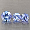 Natural Violetish Blue Tanzanite Gemstones 1.21 Ct. 3 Pcs. Round Shape and Mixed Size Natural Violetish Blue Tanzanite Gemstones 1.21 Ct. 3 Pcs. Round Shape and Mixed Size