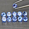Natural Violetish Blue Tanzanite Gemstones 1.74 Ct. 11 Pcs. Round Shape 3.7 Mm. Natural Violetish Blue Tanzanite Gemstones 1.74 Ct. 11 Pcs. Round Shape 3.7 Mm.