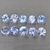 Natural Violetish Blue Tanzanite Gemstones 1.55 Ct. 10 Pcs. Round Shape 3.6 Mm. Natural Violetish Blue Tanzanite Gemstones 1.55 Ct. 10 Pcs. Round Shape 3.6 Mm.