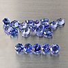 Natural Violetish Blue Tanzanite Gemstones 3.23 Ct. 20 Pcs. Round Shape 3.1 x 3.1 Mm. Natural Violetish Blue Tanzanite Gemstones 3.23 Ct. 20 Pcs. Round Shape 3.1 x 3.1 Mm.