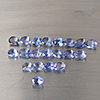 Natural Violetish Blue Tanzanite Gemstones 2.81 Ct. 20 Pcs. Oval Shape 4 x 3 Mm. Natural Violetish Blue Tanzanite Gemstones 2.81 Ct. 20 Pcs. Oval Shape 4 x 3 Mm.