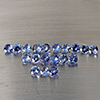 Natural Violetish Blue Tanzanite Gemstones 2.70 Ct. 19 Pcs. Round Shape and Mixed Size Natural Violetish Blue Tanzanite Gemstones 2.70 Ct. 19 Pcs. Round Shape and Mixed Size
