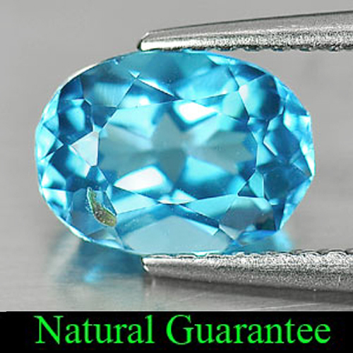 1.97 Ct. Beauty Oval Shape Natural Swiss Blue Topaz Gem