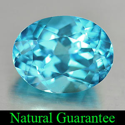 1.41 Ct. Natural Oval Shape Swiss Blue Topaz Brazil Gemstone