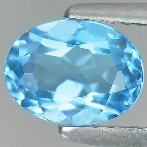 1.60 Ct. Oval Shape Natural Swiss Blue Topaz Gemstone From Brazil
