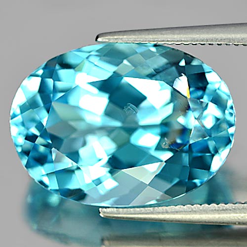 12.82 Ct. Alluring Oval Shape Natural Gemstone Swiss Blue Topaz From Brazil