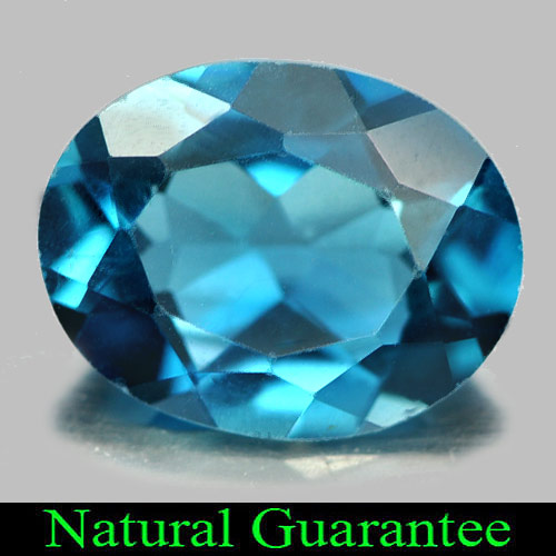 1.92 Ct. Attractive Oval Natural Gem London Blue Topaz From Brazil