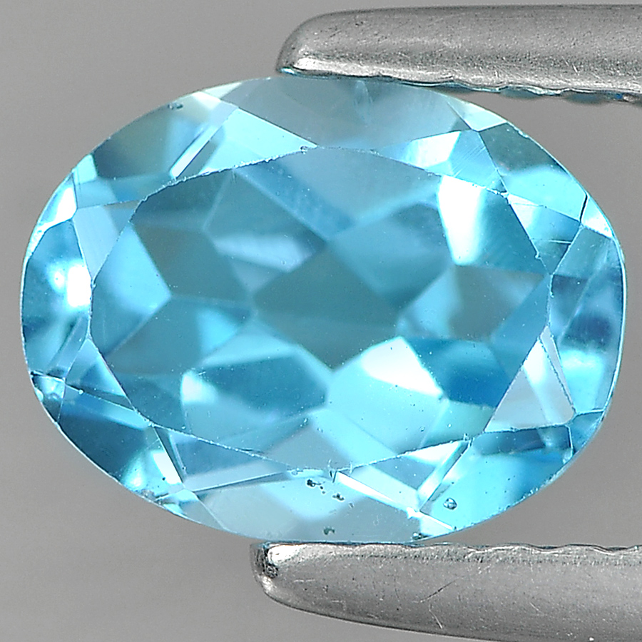 1.44 Ct. Oval Shape Natural Gemstone Swiss Blue Topaz Brazil