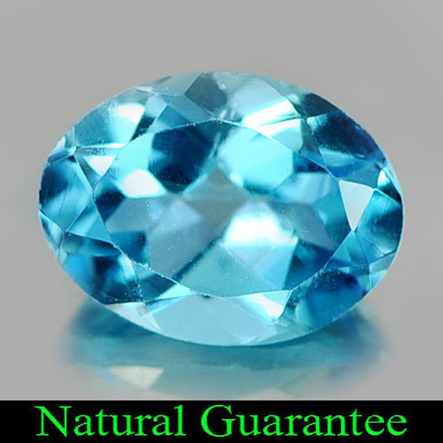 1.51 Ct. Attractive Oval Natural Gem Swiss Blue Topaz From Brazil