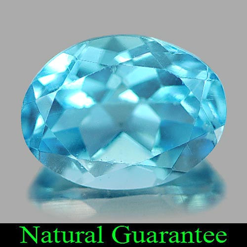 1.51 Ct. Alluring Natural Gemstone Swiss Blue Topaz Oval Shape