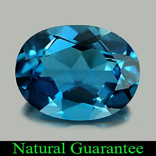 1.94 Ct. Natural Gemstone London Blue Topaz Oval Shape