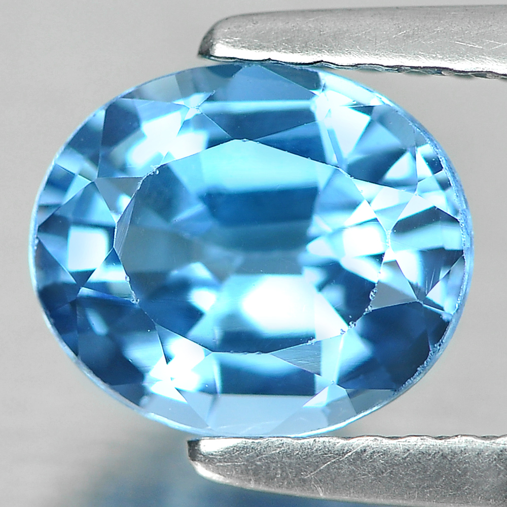 1.88 Ct. Beauteous Natural Blue Topaz Gemstone Oval Shape From Brazil