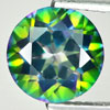 Topaz Mystic Green 2.52 Ct. VS Round Shape 8.1 Mm. Natural Gemstone From Brazil