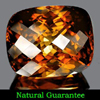 Imperial Topaz Certified 119.11 Ct. Clean Cushion Checkerboard Natural Gemstone