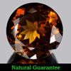 Imperial Topaz Certified 53.94 Ct. Clean Round 22.19 - 22.28 Mm Natural Gemstone