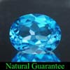 4.17 Ct. Clean Oval Natural Swiss Blue Topaz Brazil Gem
