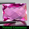 Pink Topaz 10.02 Ct. VVS Baguette Shape Fancy Cut Natural Gemstone Brazil