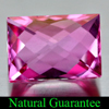 Pink Topaz 10.06 Ct. Clean Baguette Shape Fancy Cut Natural Gemstone From Brazil