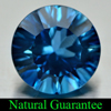 London Blue Topaz 3.97 Ct. Clean Round Concave Cut 10 Mm. Natural Gemstone