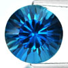 Topaz London Blue 4.09 Ct. Clean Round Concave Cut 10.2 Mm. Natural Gem Brazil