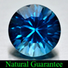 London Blue Topaz 4.31 Ct. Clean Round Concave Cut 10 Mm Natural Gemstone Brazil