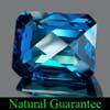 Certified Greenish Blue Topaz 128.78 Ct. Clean Octagon Checkerboard Natural Gem