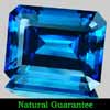 Certified London Blue Topaz 185.60 Ct Octagon 36.61 x 30.24 Mm Clean Natural Gem