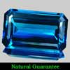 Certified London Blue Topaz 163.81 Ct. Clean Octagon 41.06 x 25.32 Mm. Natural