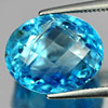 10.02 Ct. Good Oval Checkerboard Natural Gem Swiss Blue Topaz Brazil 10.02 Ct. Good Oval Checkerboard Natural Gem Swiss Blue Topaz Brazil