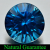 London Blue Topaz 6.98 Ct. VVS Round Concave Cut 11.6 Mm Natural Gemstone Brazil