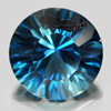 4.31 Ct. Round Concave Cut Natural London Blue Topaz Gemstone