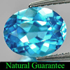 2.21 Ct. Oval Shape Natural Swiss Blue Topaz Gemstone From Brazil