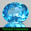 2.15 Ct. Oval Shape Natural Swiss Blue Topaz Gemstone From Brazil