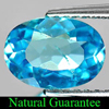 1.44 Ct. Natural Swiss Blue Topaz Gemstone Oval Shape From Brazil