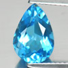 3.08 Ct. Pear Shape Natural Swiss Blue Topaz Gemstone From Brazil