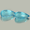2.89 Ct. Pair Briolette Cut Natural Blue Topaz Gemstones From Brazil 2.89 Ct. Pair Briolette Cut Natural Blue Topaz Gemstones From Brazil