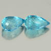 1.97 Ct. 2 Pcs. Natural Briolette Blue Topaz Gemstones From Brazil
