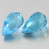 1.58 Ct. 2 Pcs. Good Natural Briolette Blue Topaz Gemstones